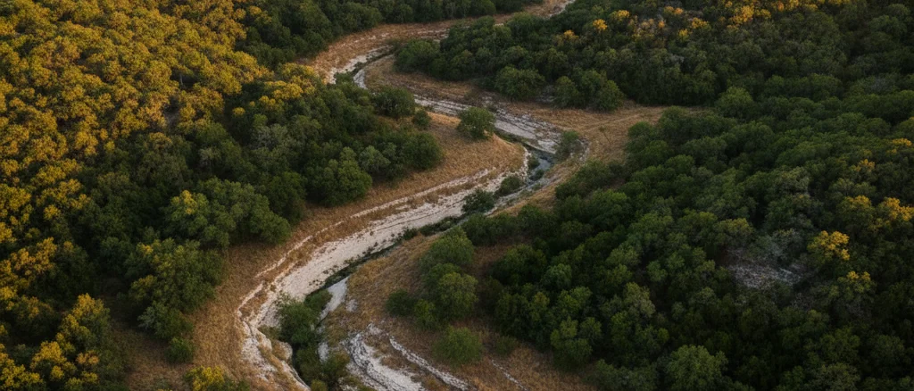 Raw land landscape in Texas