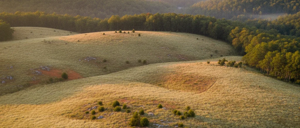 Raw land landscape in Virginia